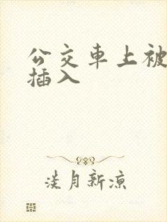 公交车上被别人插入