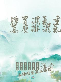 脾胃湿气重的人怎么排湿气