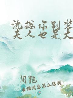 沈总你别装了你夫人也是大佬短剧免费观看