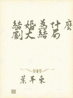 结婚为什么电视剧大结局