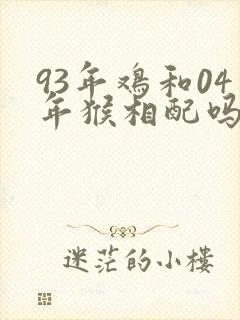 93年鸡和04年猴相配吗