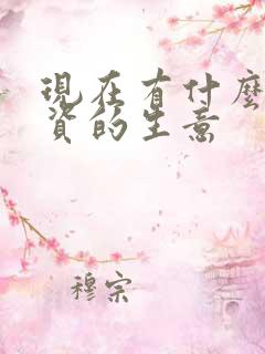现在有什么好投资的生意