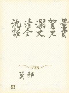 沈清澜贺景承小说全文免费阅读