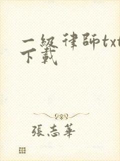 一级律师txt下载