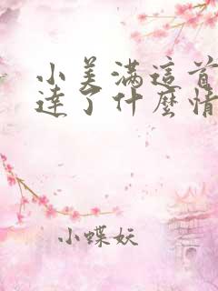 小美满这首歌表达了什么情感