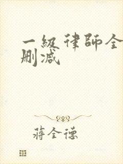 一级律师全文无删减