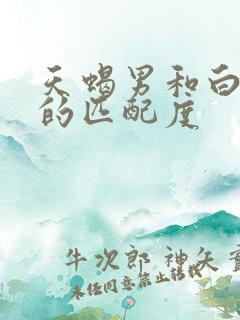 天蝎男和白羊女的匹配度
