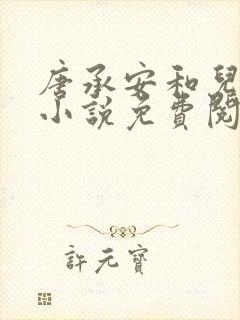 唐承安和儿媳妇小说免费阅读
