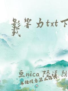 影响力txt下载