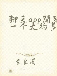 聊天app开发一个大约多少钱