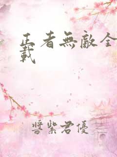 正者无敌全集下载
