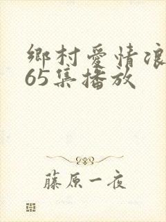 乡村爱情浪漫曲65集播放