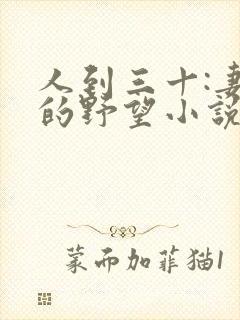 人到三十:妻子的野望小说阅读全文