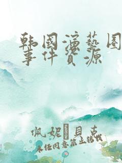 韩国演艺圈悲惨事件资源