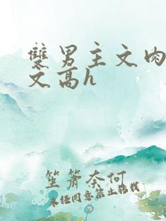 双男主文肉多荤文高h
