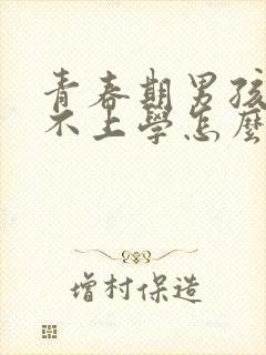 青春期男孩叛逆不上学怎么办