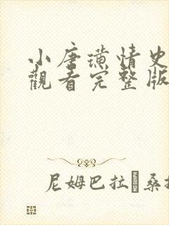 小唐璜情史在线观看完整版