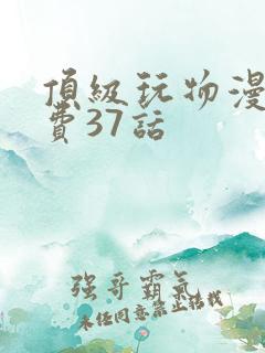 顶级玩物漫画免费37话
