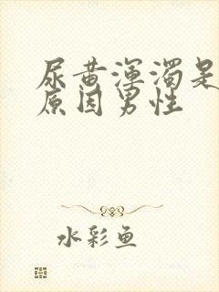 尿黄浑浊是什么原因男性
