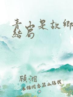 青山是故乡的大结局