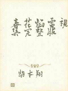 春花焰电视剧全集完整版