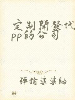 定制开发代驾app的公司