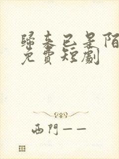 归来已是陌路人免费短剧