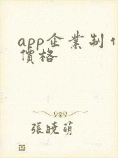 app企业制作价格