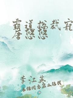 霸道总裁宠上天唐悠悠