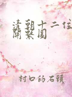 清朝十二位皇帝关系图