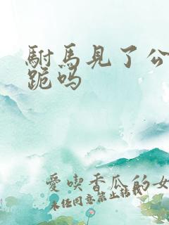 驸马见了公主要跪吗