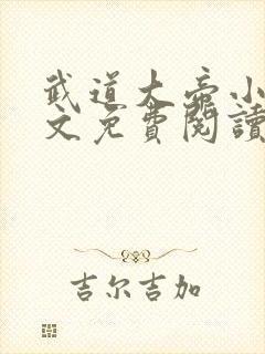 武道大帝小说全文免费阅读无弹窗