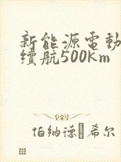 新能源电动汽车续航500km