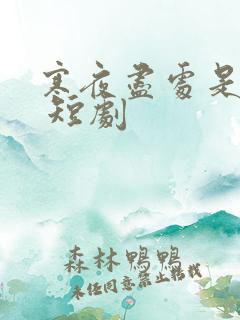 寒夜尽处是卿心 短剧
