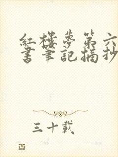 红楼梦第六章读书笔记摘抄及感悟