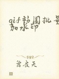 gif动图批量加水印