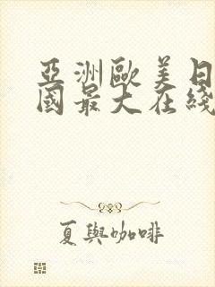 亚洲欧美日本韩国最大在线视频