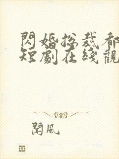 闪婚总裁都很穷短剧在线观看