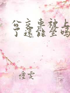 公交车被上高潮了还能坐吗小说免费