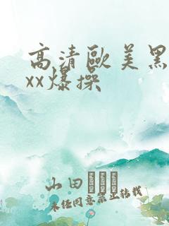 高清欧美黑人xxx爆操
