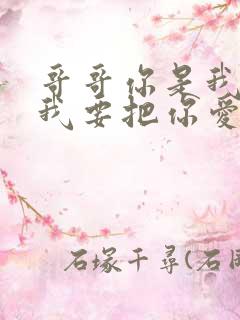 哥哥你是我的郎我要把你爱心上是哪首歌