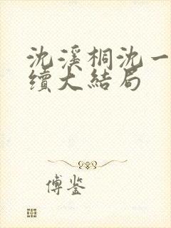 沈溪桐沈一清后续大结局