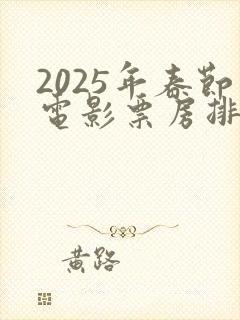 2025年春节电影票房排行榜