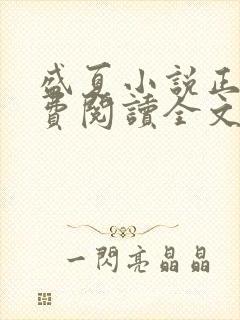 盛夏小说正版免费阅读全文无弹窗