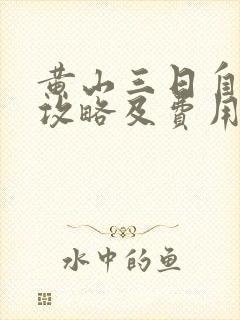 黄山三日自驾游攻略及费用