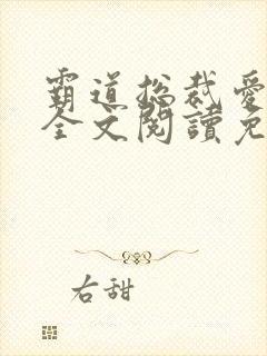 霸道总裁爱上我全文阅读免费