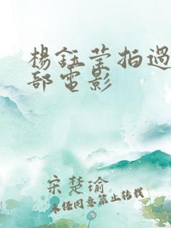 杨钰莹拍过的三部电影