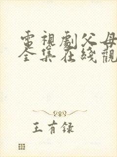 电视剧父母爱情全集在线观看40集