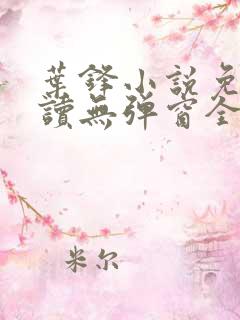 叶锋小说免费阅读无弹窗全文