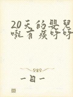 20天的婴儿喉咙有痰呼呼响怎么办